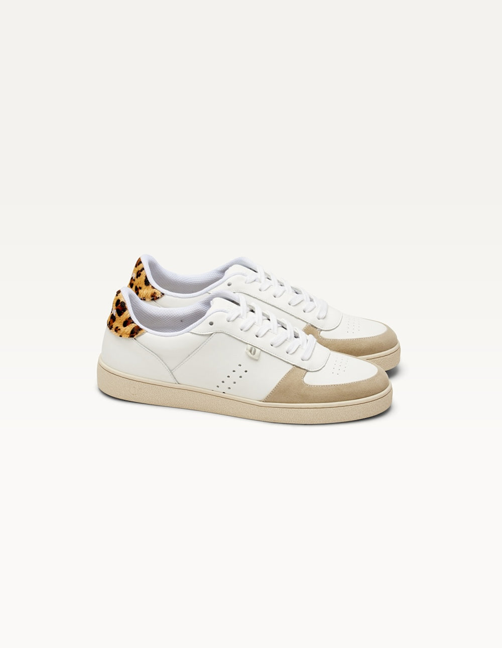 Baskets basses Marie - Gris clair blanc pony