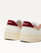 Baskets Basses Nora - Blanc Bordeaux Rose Clair - Femme