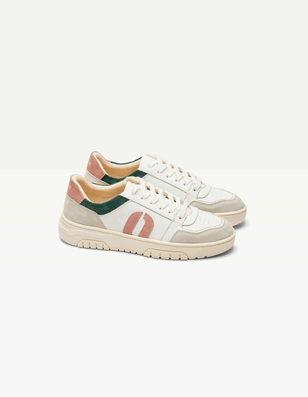Baskets Basses Nora - Gris Clair Blanc Canard - Femme