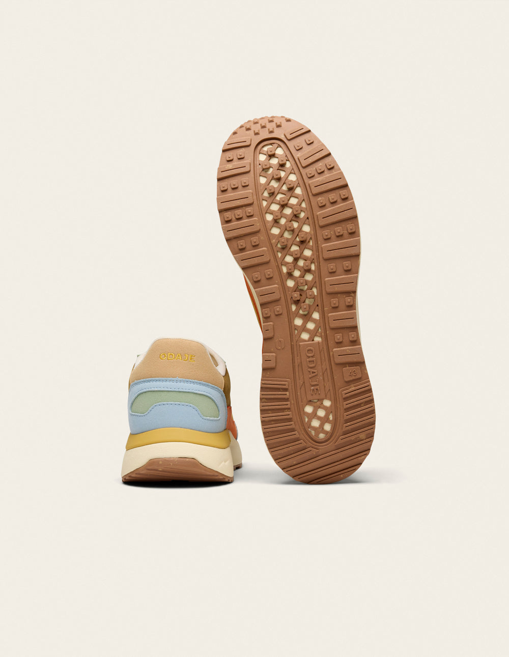 Baskets basses Anael - Ciel marron pistache