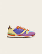 Baskets basses Andrée - Lilas ciel orange
