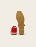 Espadrilles Bebi - Satin rouge