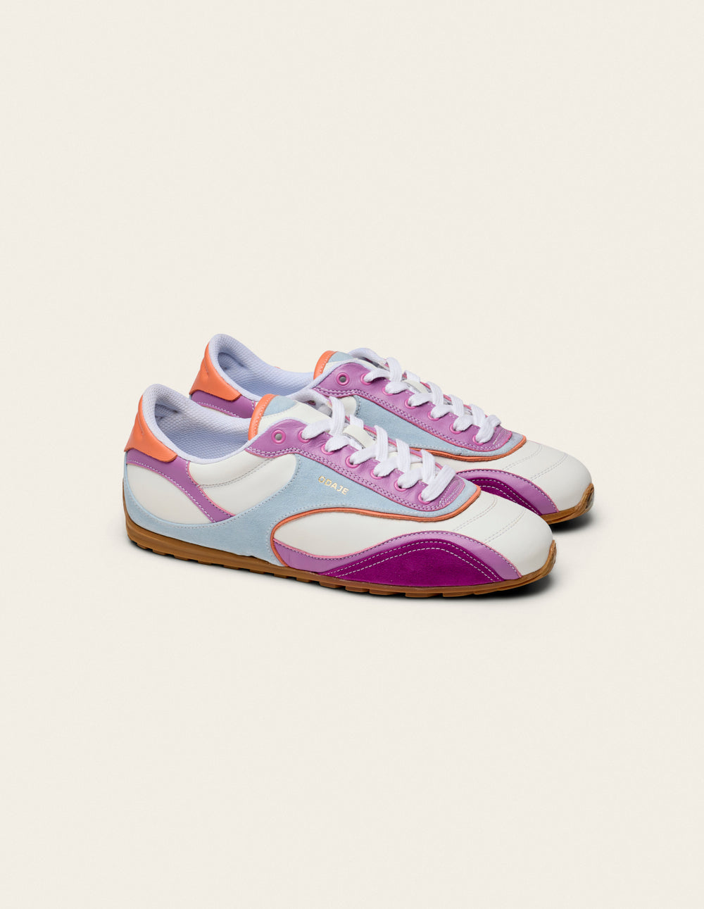 Baskets basses Chantua - Lilas turquoise orange