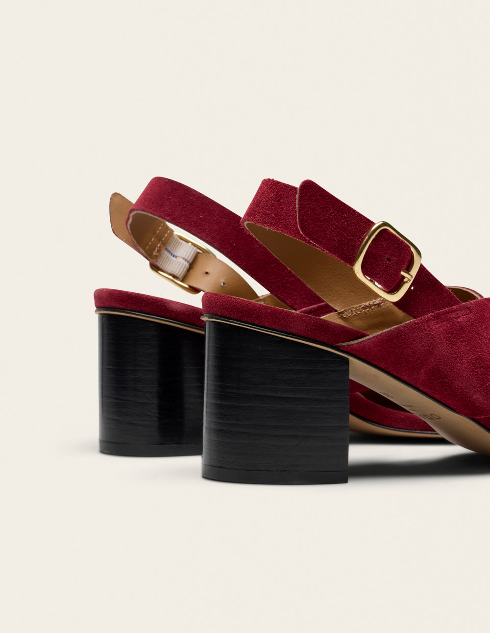 Sandales à talons Dea - Suède pourpre