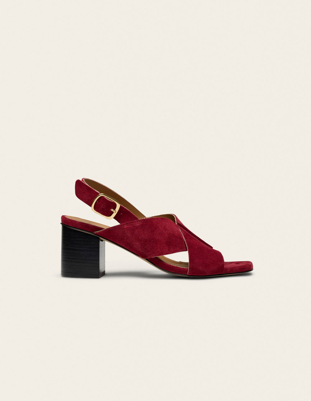 Sandales à talons Dea - Suède pourpre