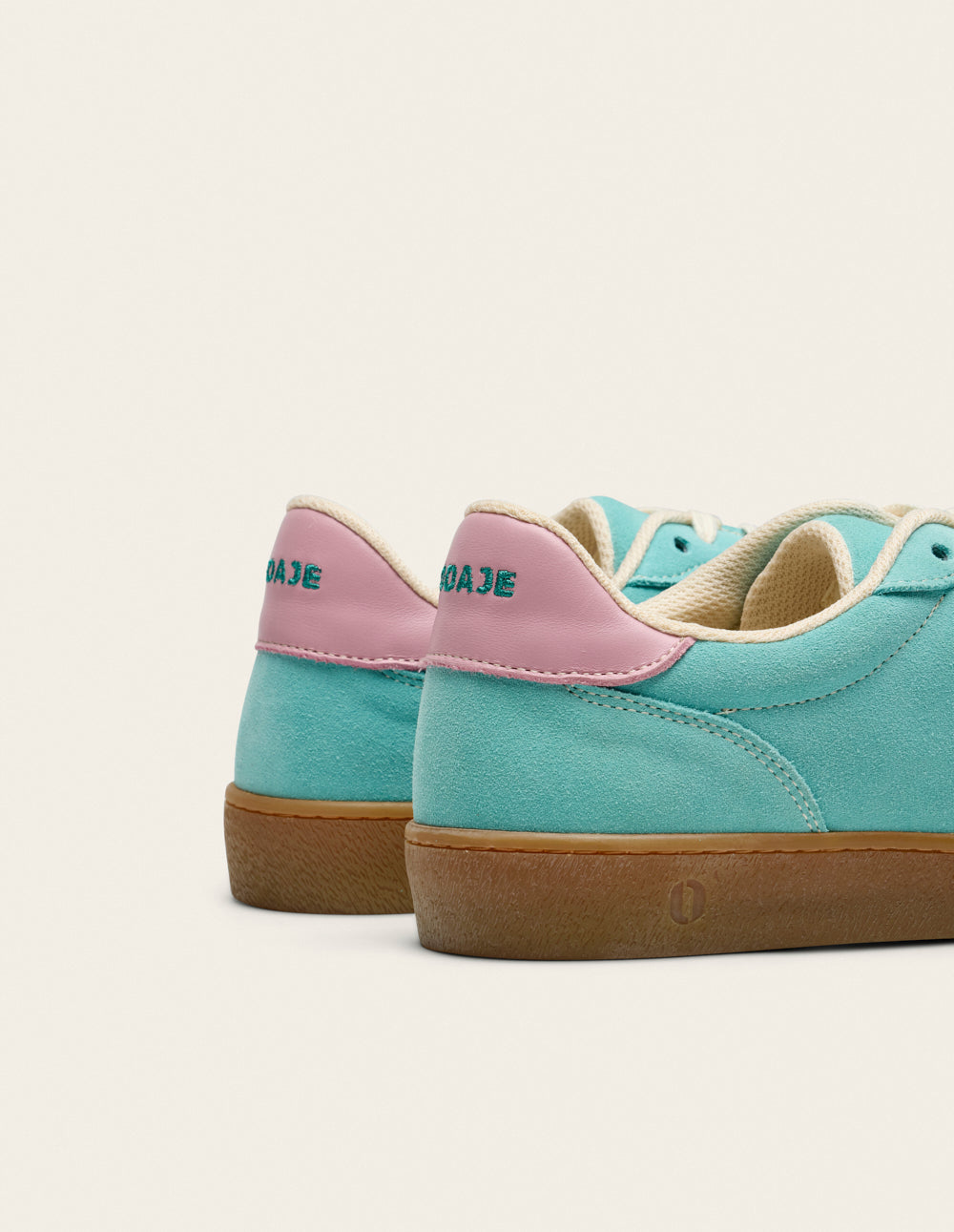 Baskets basses Lucia - Turquoise rose