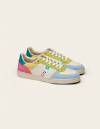 Baskets basses Marie - Ciel citron pistache