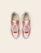 Baskets basses Nathanaelle - Nude orange pistache
