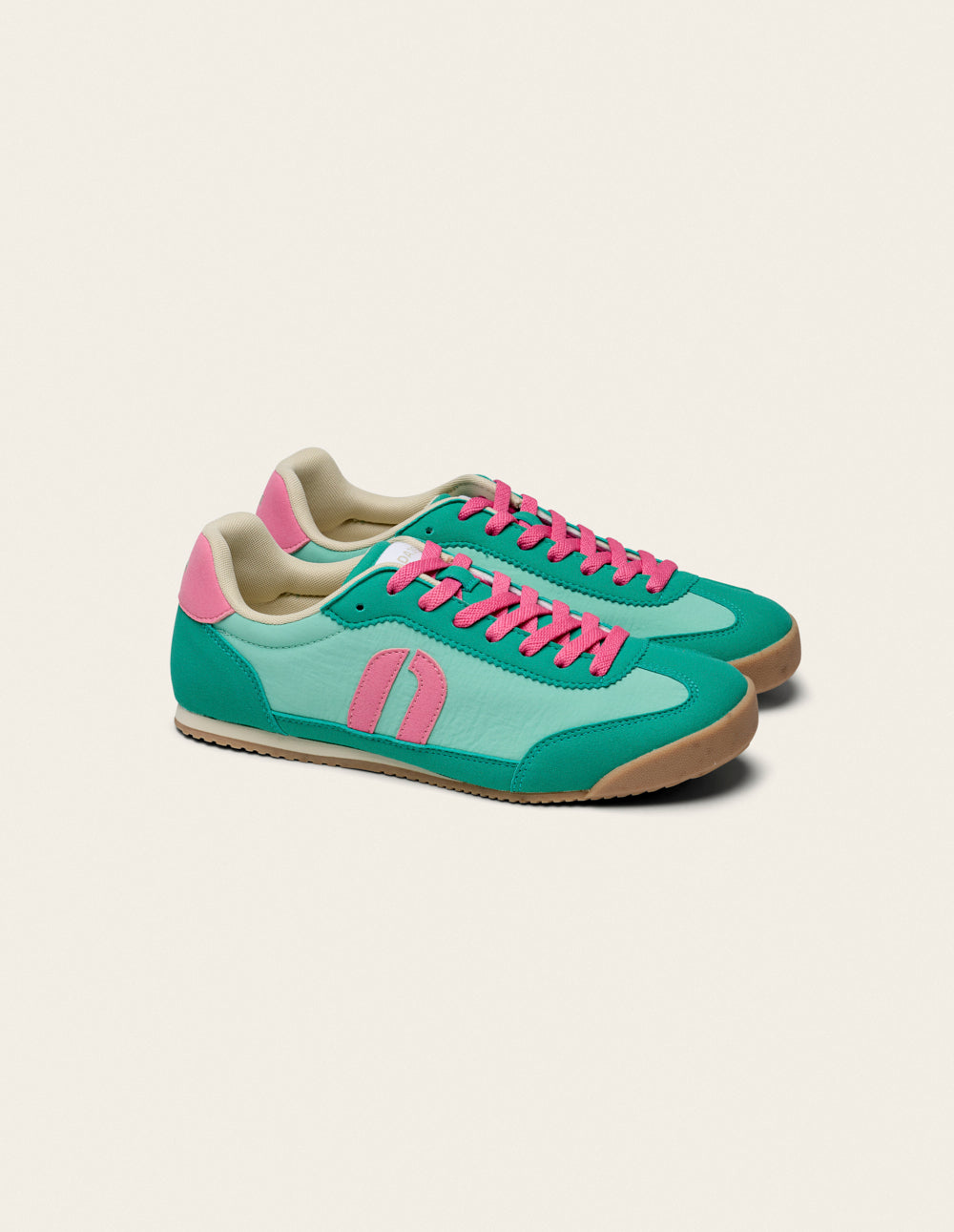 Baskets basses Riya - Vert rose