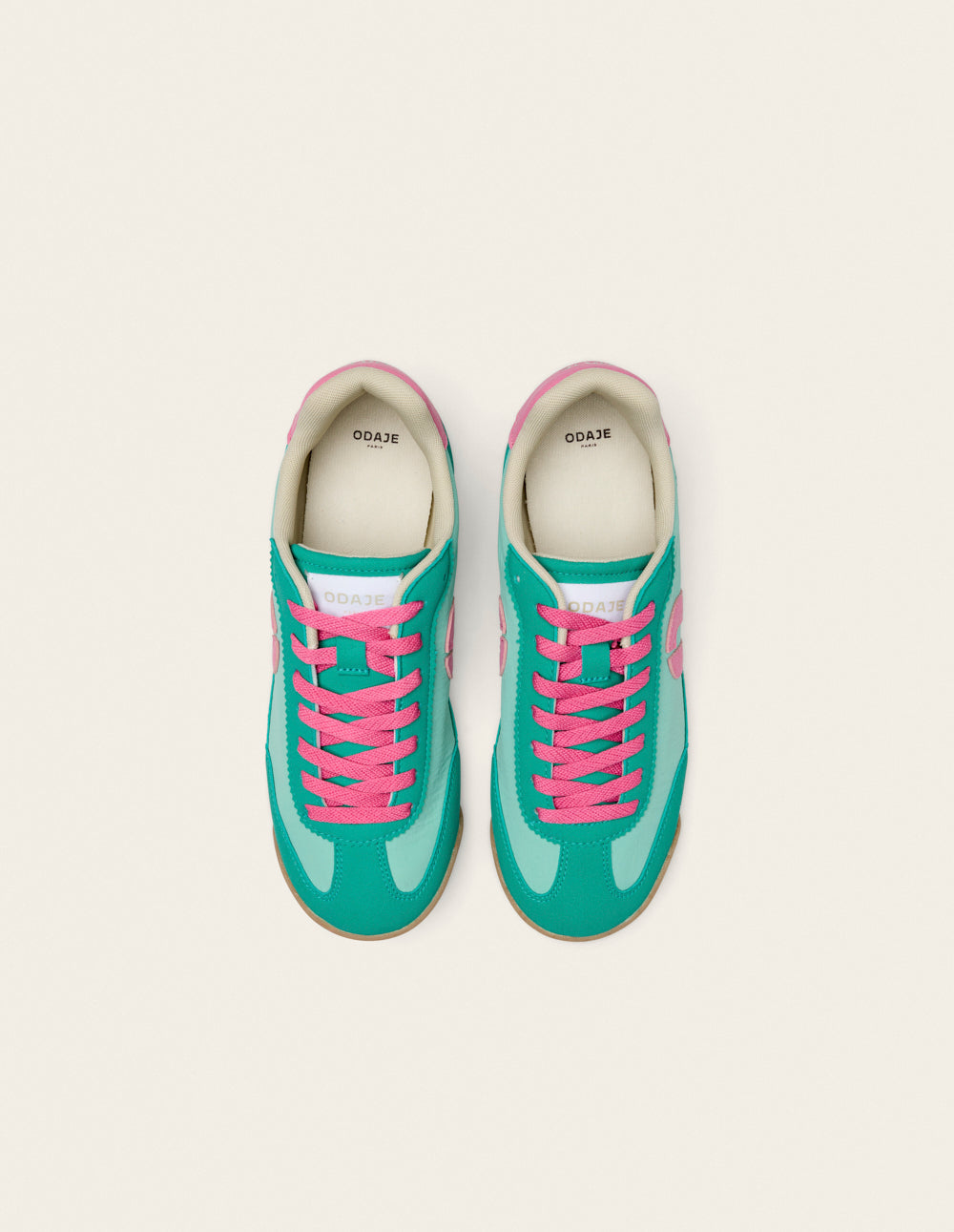 Baskets basses Riya - Vert rose