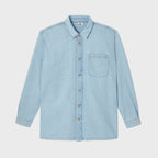 Denim Overshirt - Bleached Denim