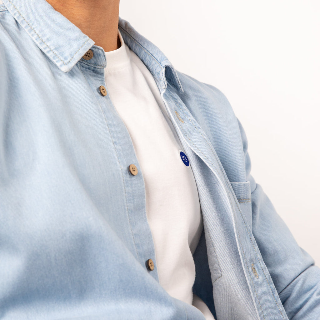 Denim Overshirt - Bleached Denim