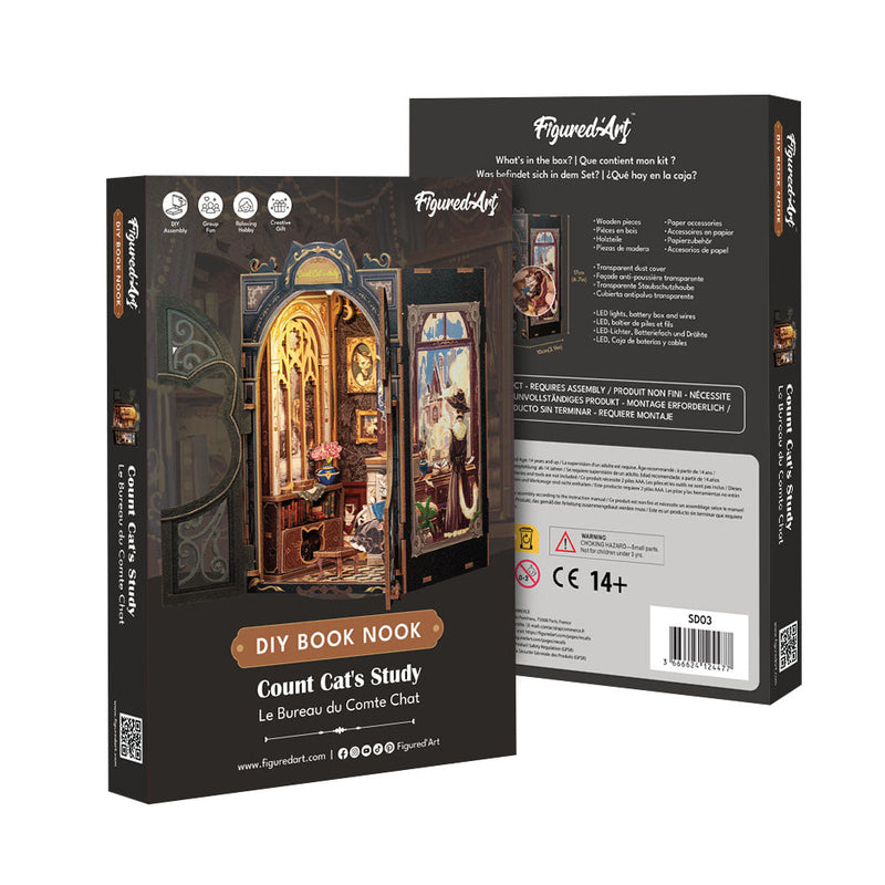 Book Nook - Le Bureau Du Comte Chat