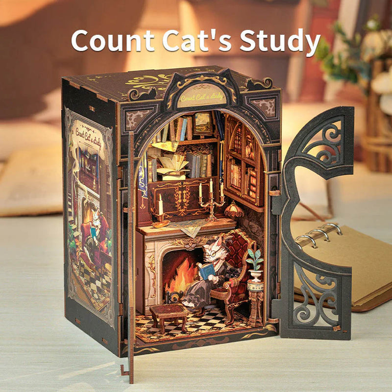 Book Nook - Le Bureau Du Comte Chat