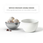 Set De 4 Bols En Porcelaine - Blanc