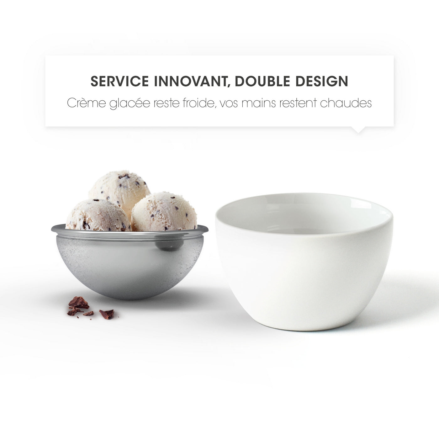 Set De 4 Bols En Porcelaine - Blanc