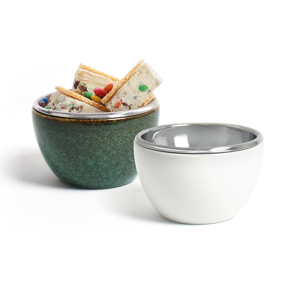 Set De 4 Bols En Porcelaine - Vert Azure