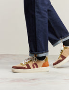 Baskets Basses Matthieu - Chocolat Beige Kaki Clair