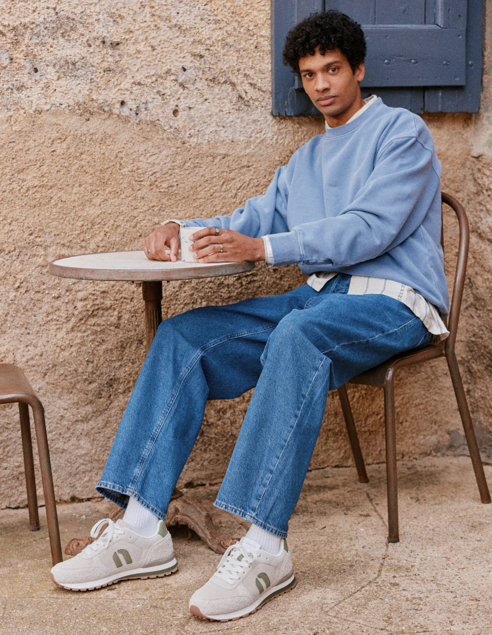 Baskets Basses Adrien - Écru Kaki Clair - Homme