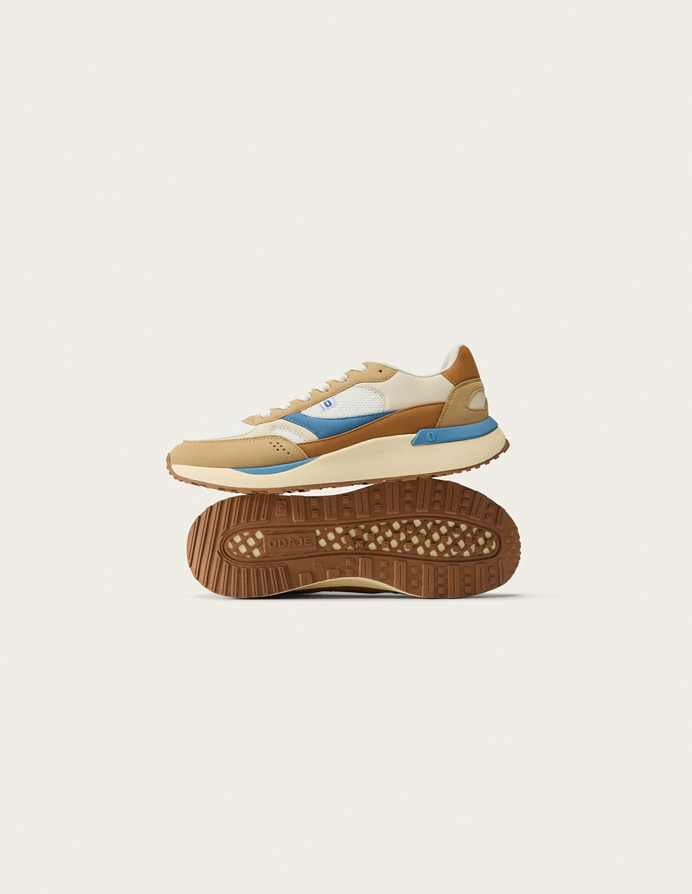 Baskets Basses Anael - Beige Blanc