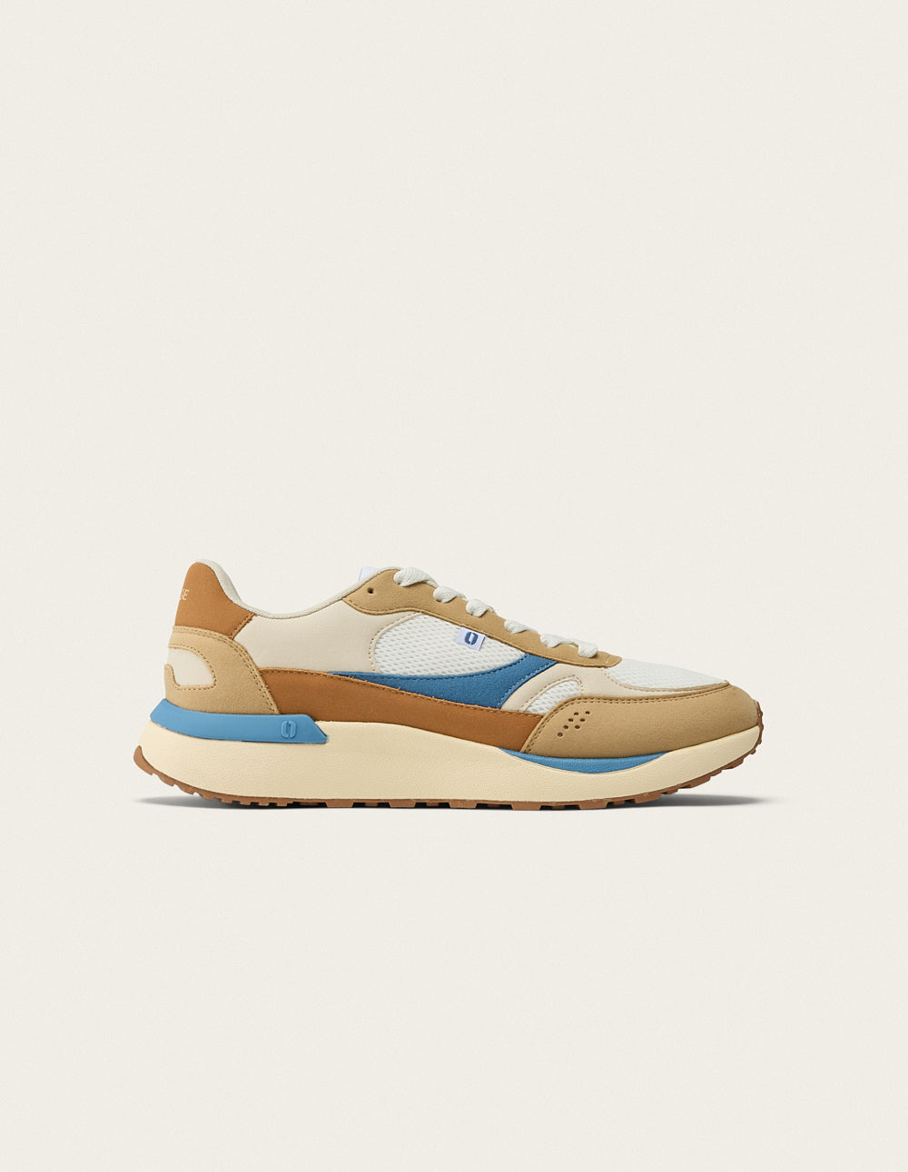 Baskets Basses Anael - Beige Blanc