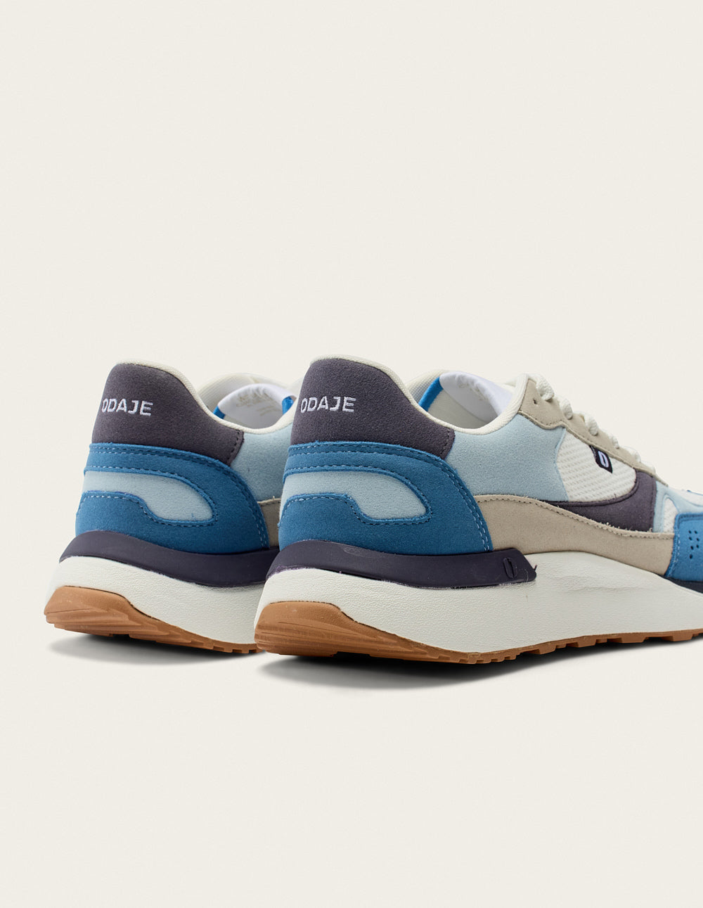 Baskets Basses Anael - Bleu Blanc Gris Clair - Homme