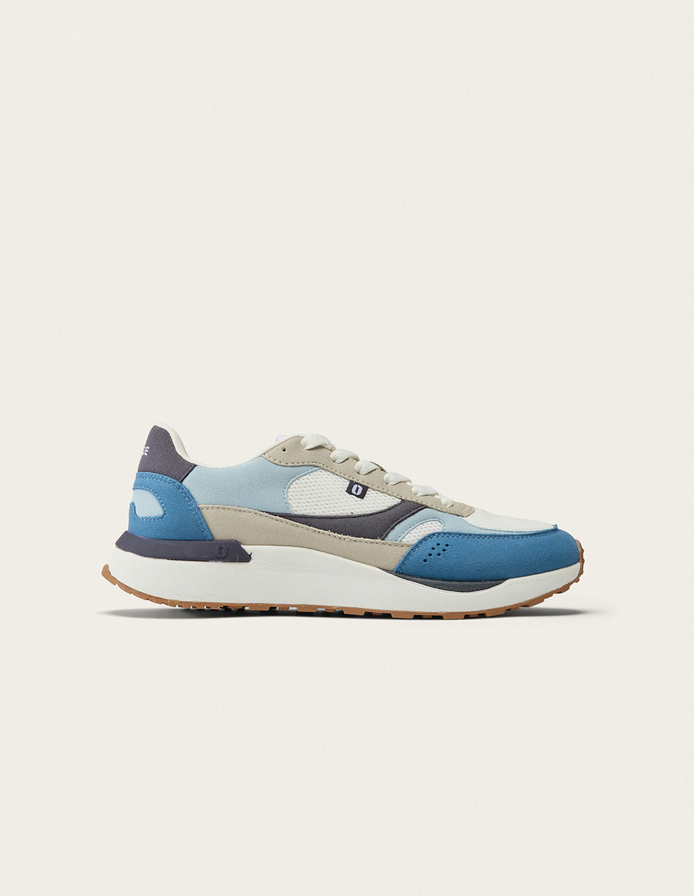Baskets Basses Anael - Bleu Blanc Gris Clair - Homme