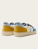 Baskets Basses Arthur - Bleu Ivoire Moutarde