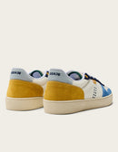 Baskets Basses Arthur - Bleu Ivoire Moutarde