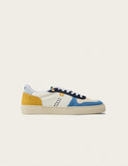Baskets Basses Arthur - Bleu Ivoire Moutarde