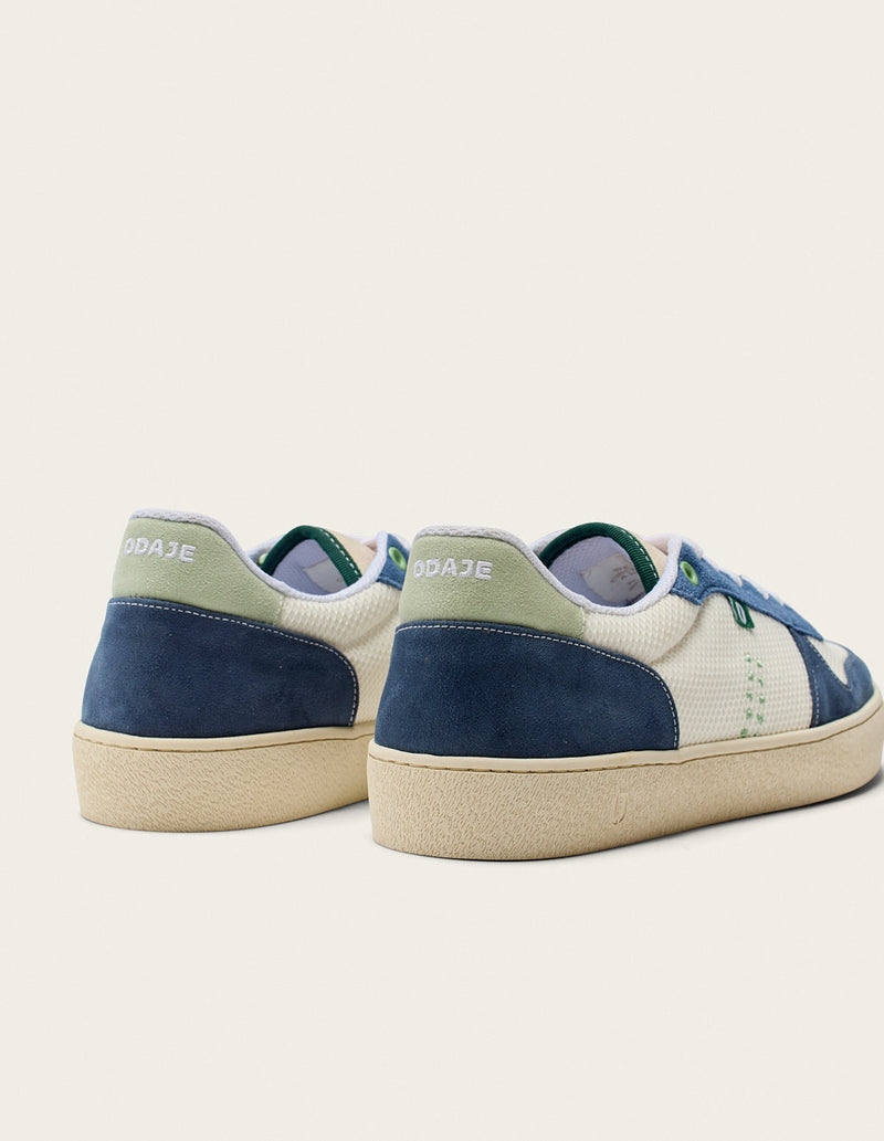 Baskets Basses Arthur - Pétrole Blanc