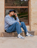 Baskets Basses Arthur - Pétrole Blanc