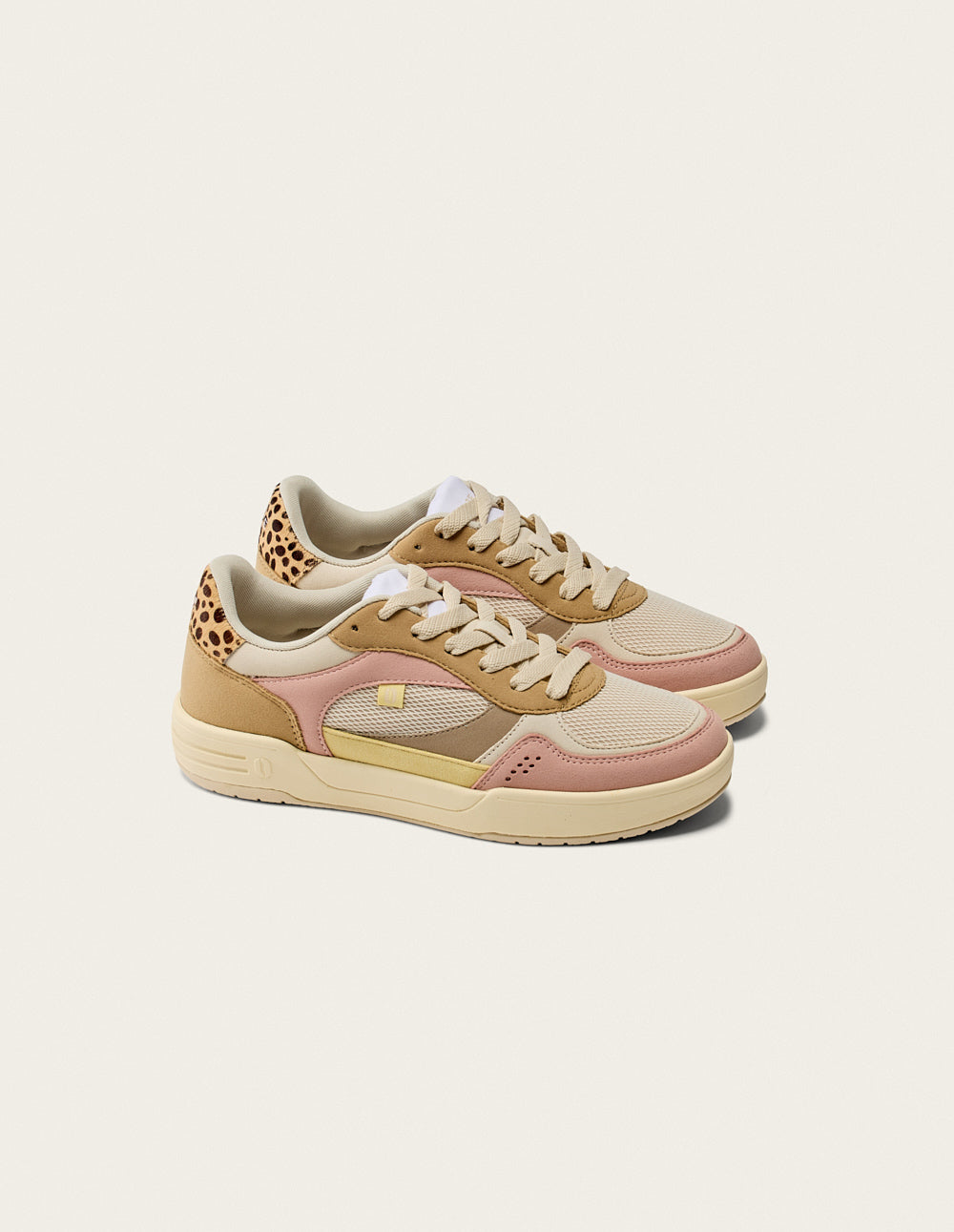 Baskets Basses Axelle - Rose Clair Écru - Femme