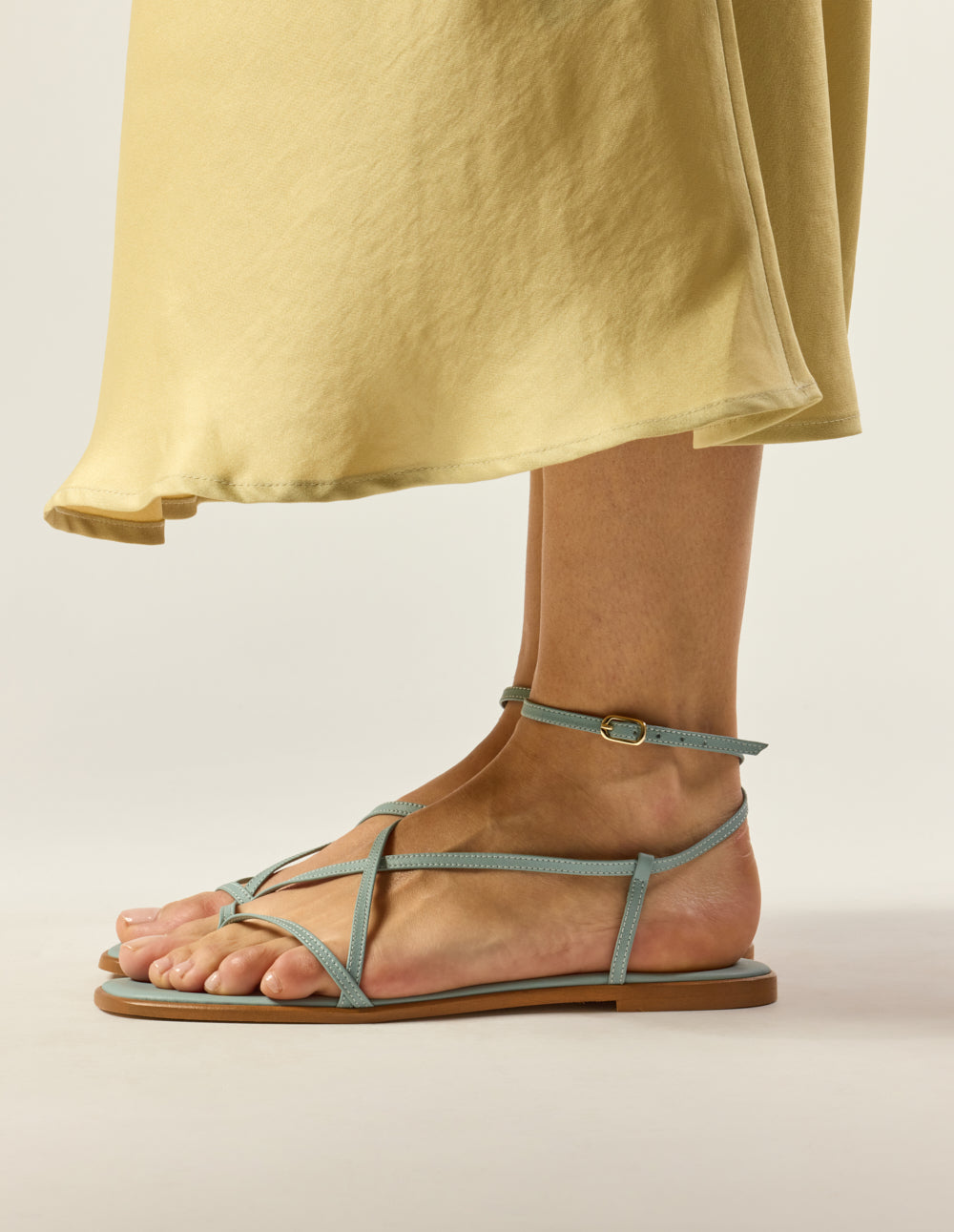 Sandales Bayli - Cuir Ciel