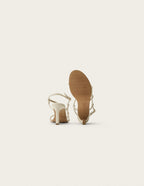 Sandales À Talons Colada - Cuir Écru - Femme
