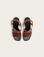 Sandales À Talons Dasun - Cuir Acajou - Femme