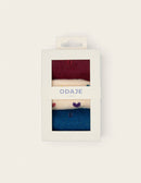 Pack De 3 Chaussettes - Fantaisie Petit Coeur Multicouleur Et Paillettes Bordeaux Bleu