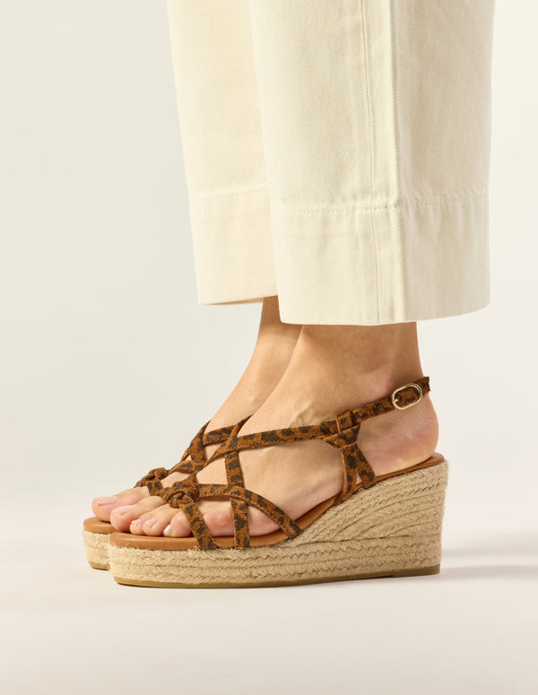 Espadrilles Fidi - Suède Léopard - Femme