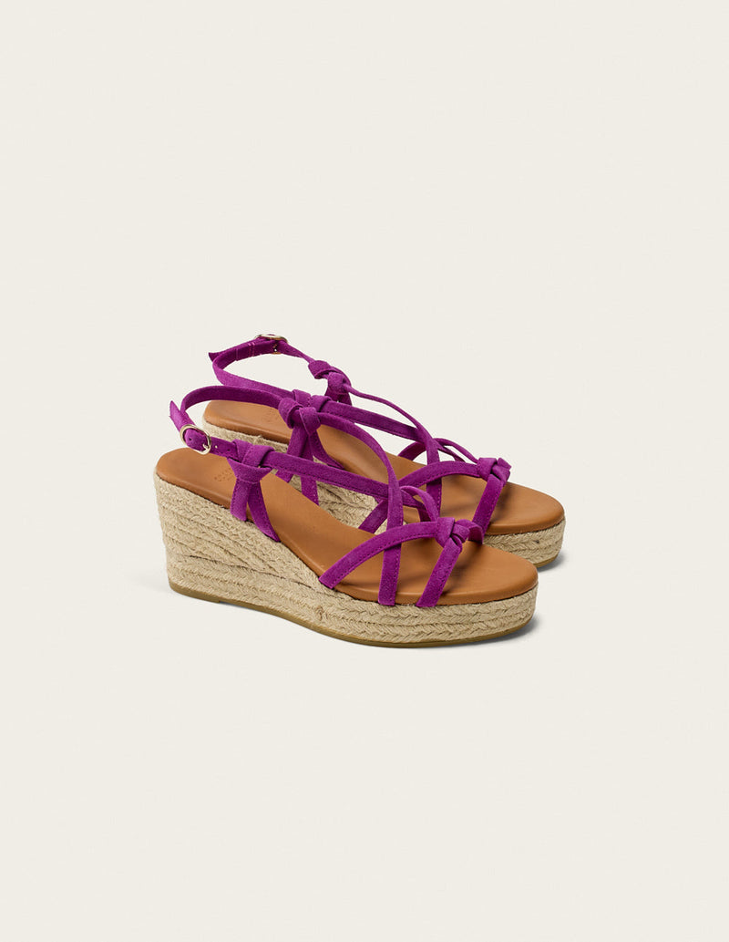 Espadrilles Fidi - Suède Magenta