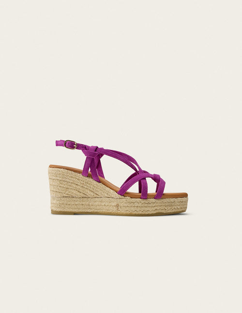 Espadrilles Fidi - Suède Magenta