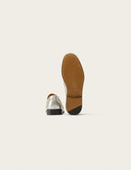 Mocassins Halley - Cuir Plissé Argenté