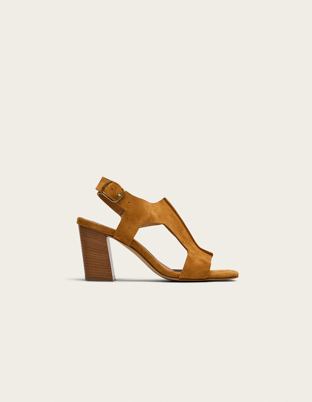 Sandales À Talons Ilani - Suède Ambre