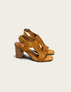 Sandales À Talons Ilani - Suède Ambre