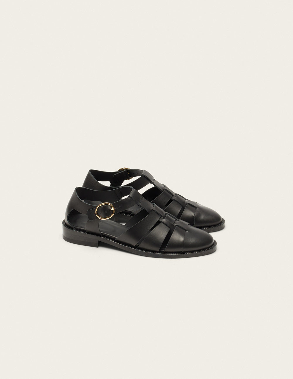 Sandales Inès - Cuir Noir