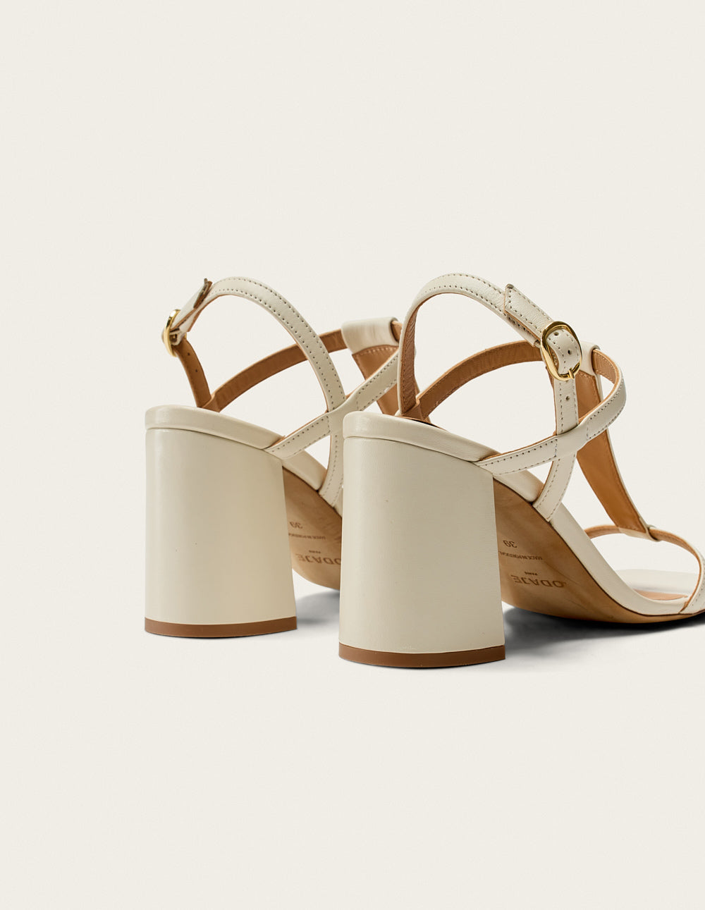 Sandales À Talons Joy - Cuir Écru
