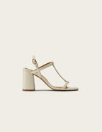 Sandales À Talons Joy - Cuir Écru