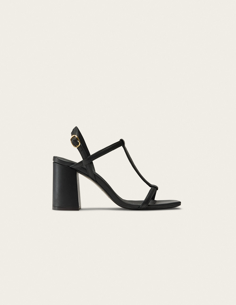 Sandales À Talons Joy - Cuir Noir - Femme