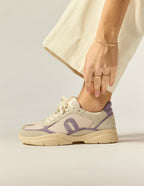 Baskets Basses Larel - Ivoire Lilas