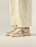 Baskets Basses Larel - Ivoire Lilas