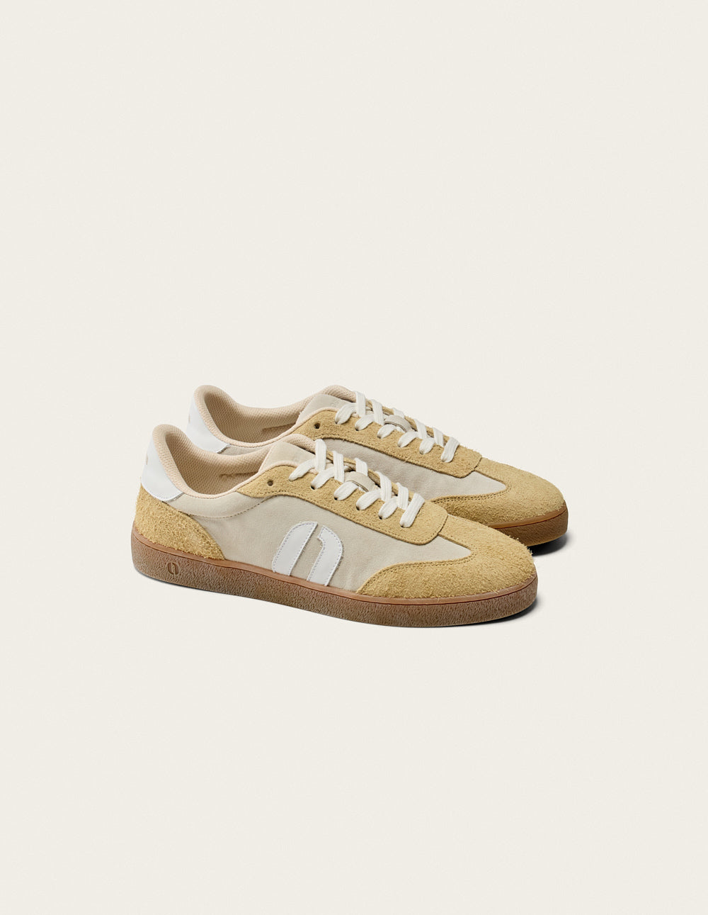 Baskets Basses Lucia - Beige Ivoire Blanc - Femme